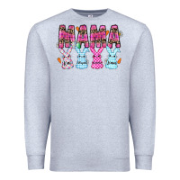 Heather Grey easter day mama Premium Sweatshirt - CowhideDigitalArt