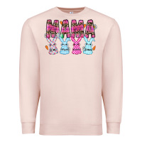 Pale Pink easter day mama Premium Sweatshirt - CowhideDigitalArt