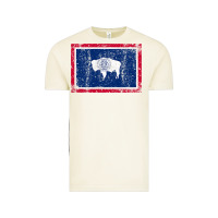 Vintage Arctic State of Wyoming Flag Fun Vintage Retro Fall Hiking Vintage Tee - longCreatives