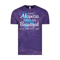 Cloud Purple I Have Alopecia Awareness, I Am Beautiful Just Th Vintage Tee - longCreatives