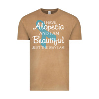 Vintage Camel I Have Alopecia Awareness, I Am Beautiful Just Th Vintage Tee - longCreatives