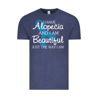 Vintage Denim I Have Alopecia Awareness, I Am Beautiful Just Th Vintage Tee - longCreatives