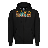 Black hello pumpkin libbey glass Zipper Hoodie - BundleAndBundleShop