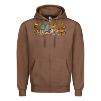 Chestnut hello pumpkin libbey glass Zipper Hoodie - BundleAndBundleShop