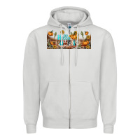 Dove Grey hello pumpkin libbey glass Zipper Hoodie - BundleAndBundleShop