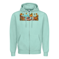 Seafoam hello pumpkin libbey glass Zipper Hoodie - BundleAndBundleShop