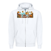 White hello pumpkin libbey glass Zipper Hoodie - BundleAndBundleShop