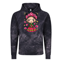Cloud Black Mexican Girl Vintage Hoodie - texasbilliewilder