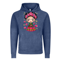 Vintage Denim Mexican Girl Vintage Hoodie - texasbilliewilder