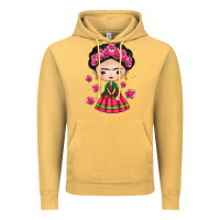 Vintage Mustard Mexican Girl Vintage Hoodie - texasbilliewilder