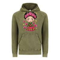 Vintage Olive Mexican Girl Vintage Hoodie - texasbilliewilder