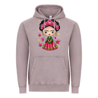 Vintage Zinc Mexican Girl Vintage Hoodie - texasbilliewilder