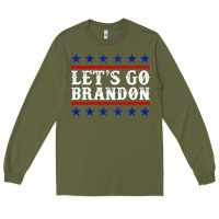 Army Green Let's Go Brandon Long Sleeve Tee - Jasminsmagicworld