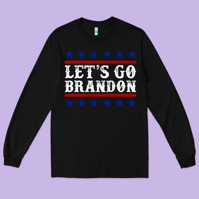 Let's Go Brandon Long Sleeve Tee Designed By Jasminsmagicworld