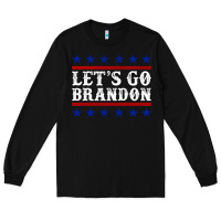 Black Let's Go Brandon Long Sleeve Tee - Jasminsmagicworld