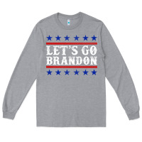 Heather Grey Let's Go Brandon Long Sleeve Tee - Jasminsmagicworld