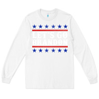 White Let's Go Brandon Long Sleeve Tee - Jasminsmagicworld
