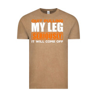 Vintage Coffee Quit Pulling My Leg Ampu Wheelchair Prosthetic Vintage Tee - longCreatives