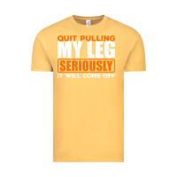 Vintage Mustard Quit Pulling My Leg Ampu Wheelchair Prosthetic Vintage Tee - longCreatives