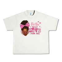 Pistachio it's the self love for me afro woman Urban Heavy Tee - texasbilliewilder