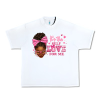 White it's the self love for me afro woman Urban Heavy Tee - texasbilliewilder
