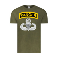 Vintage Olive Ranger and Airborne Master Vintage Tee - longCreatives