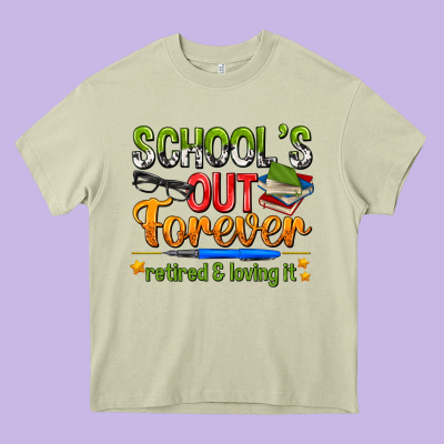 Schools Out Forever Heavy Core Tee Designed By Nancycooperartshop