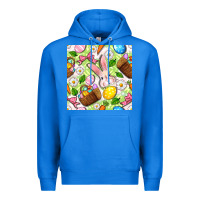 True Royal Easter Hamper With Bunny Seamless Pattern Premium Hoodie - BundleAndBundleShop