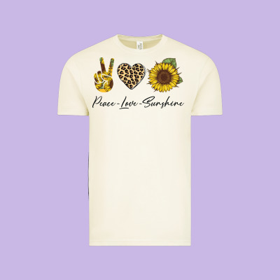 Peace Love Sunshine Vintage Tee Designed By Bettercallsaul