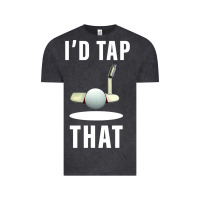 Vintage Black I'd Tap That TFunny Golf Vintage Tee - longCreatives