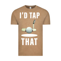Vintage Coffee I'd Tap That TFunny Golf Vintage Tee - longCreatives