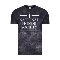 Cloud Black National Honor Society Torch Vintage Tee - longCreatives