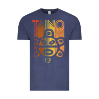 Vintage Denim Taino Sun Boricua Vintage Taino Gift of Puerto Rico Vintage Tee - longCreatives