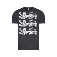 Vintage Black Retro Three England Lions Vintage Souvenir Vintage Tee - longCreatives