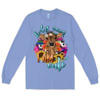 Colony Blue Holy cow i am cute baby cow Long Sleeve Tee - HowdyJamesFarm