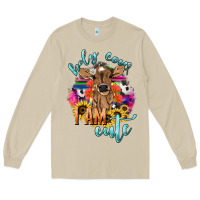 Mushroom Holy cow i am cute baby cow Long Sleeve Tee - HowdyJamesFarm