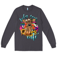 Smoke Holy cow i am cute baby cow Long Sleeve Tee - HowdyJamesFarm