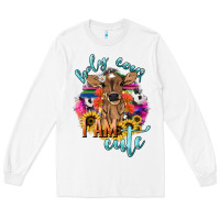 White Holy cow i am cute baby cow Long Sleeve Tee - HowdyJamesFarm