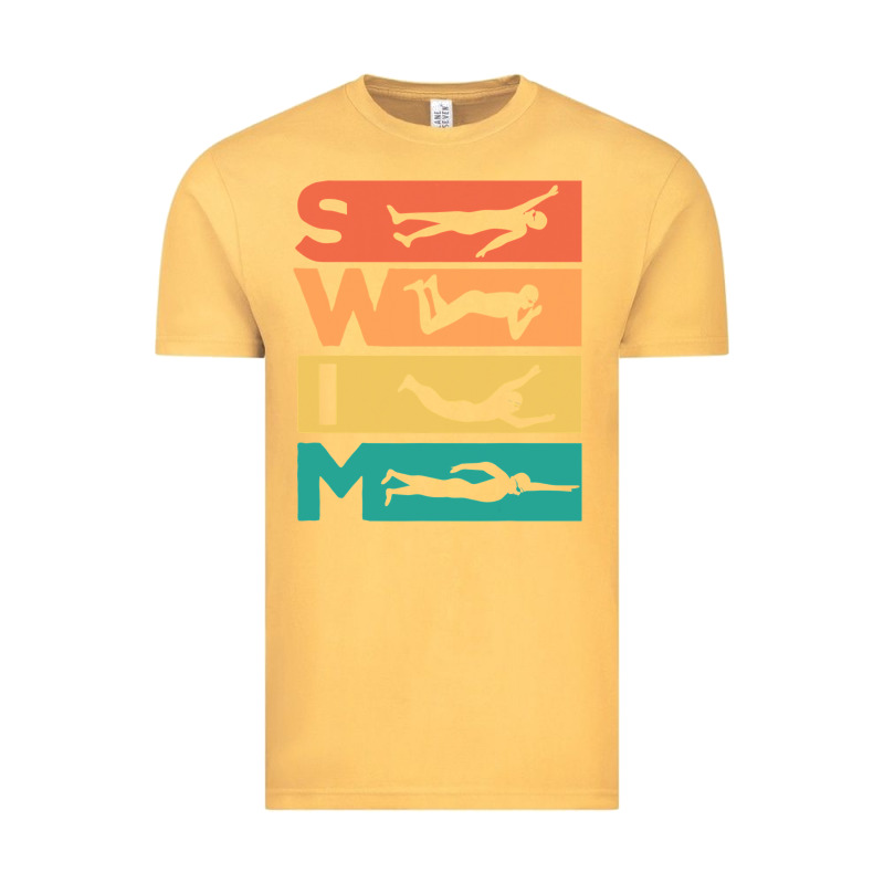Retro Vintage Swimming Gift For Swimmers Vintage Tee by longCreatives | Teevron