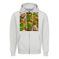 Dove Grey St. Patrick's Day Horse With Horseshoes Seamless Zipper Hoodie - FaDigitalArtStudio