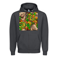 Smoke St. Patrick's Day Horse With Horseshoes Seamless Zipper Hoodie - FaDigitalArtStudio