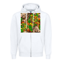 St. Patrick's Day Horse With Horseshoes Seamless Zipper Hoodie | Teevron