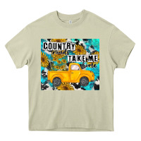 Mossy country roads take me home Heavy Core Tee - MaliasSmallBusiness