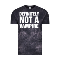 Cloud Black Definitely Not A Vampire merch Vintage Tee - longCreatives