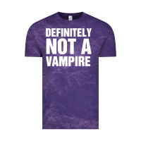 Cloud Purple Definitely Not A Vampire merch Vintage Tee - longCreatives