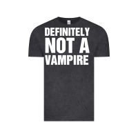 Vintage Black Definitely Not A Vampire merch Vintage Tee - longCreatives