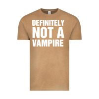 Vintage Camel Definitely Not A Vampire merch Vintage Tee - longCreatives