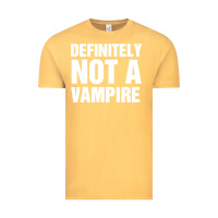 Vintage Mustard Definitely Not A Vampire merch Vintage Tee - longCreatives