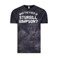Cloud Black who the fuck is sturgill simpson Vintage Tee - longCreatives