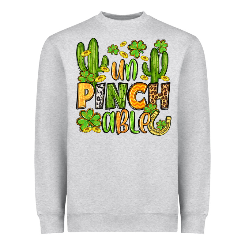 Un Pinch Able  St. Patrick's Day Heavyweight Sweatshirt by OliviaCreatesArt | Teevron